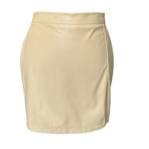 * New ~ BP. NORDSTROM ~  Faux Leather Mini Skirt With Side Slit Size M
